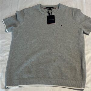 Tommy Hilfiger Light Gray Knit Tee